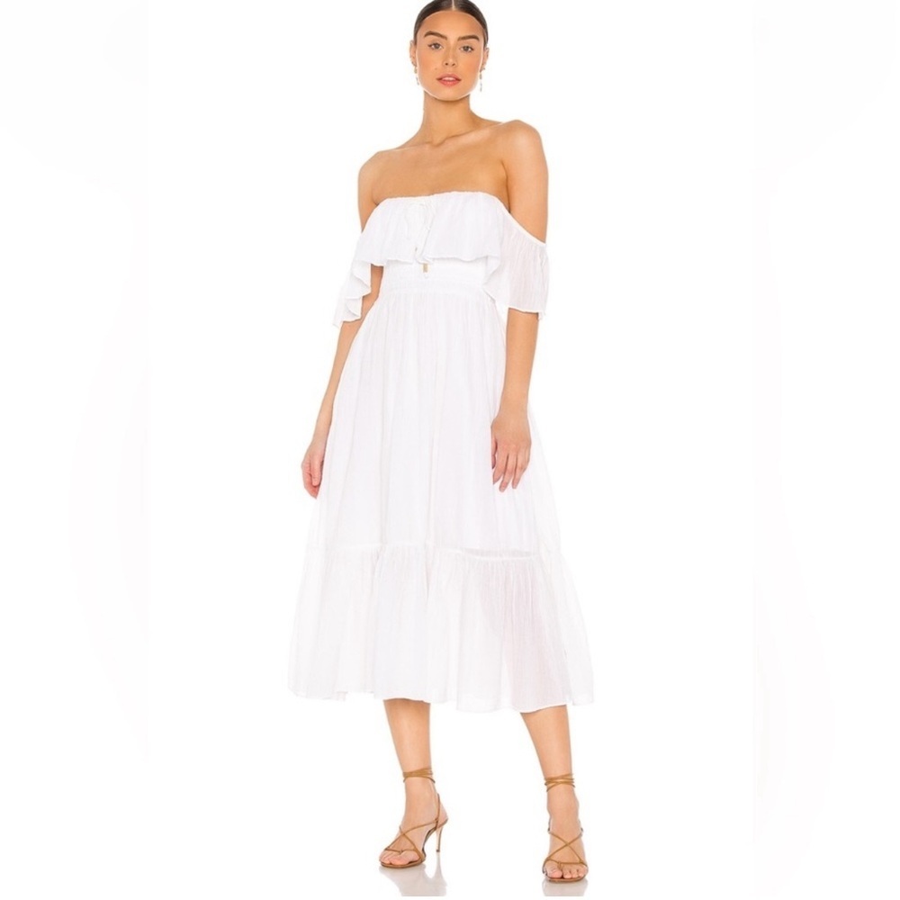NEW Majorelle White Off The Shoulder Maxi Dress
